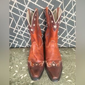 Durango leather boots. Cowboy. Western wear. Brown tones. Size 12